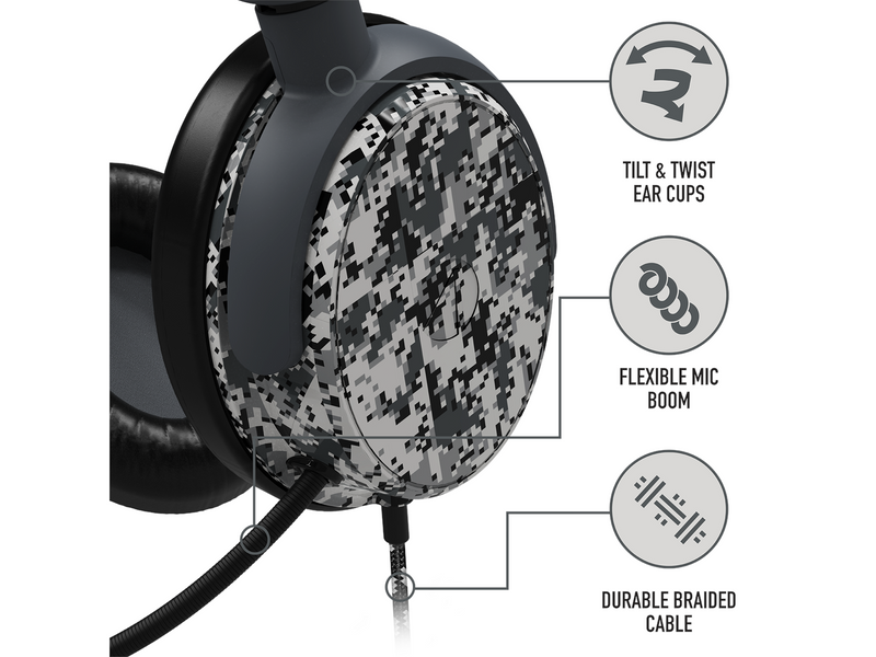 STEALTH C6-100 Gaming Headset (Multi Format) - Digital Grey