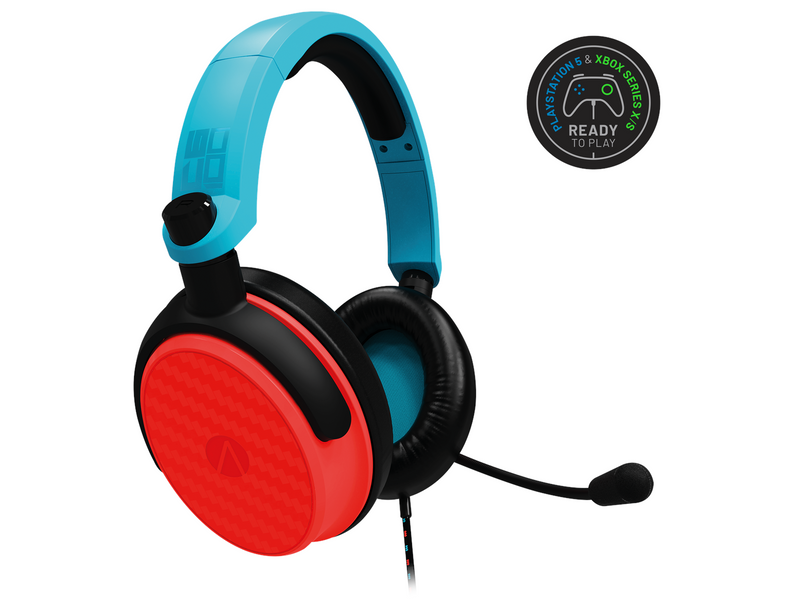 STEALTH C6-100 Gaming Headset (Multi Format) - Neon Blue/Red