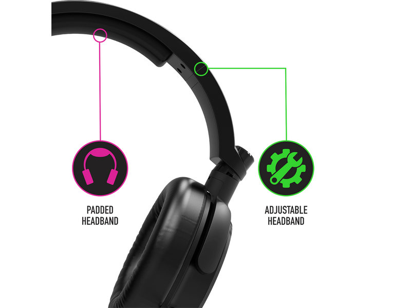STEALTH C6-100 Light Up Gaming Headset (Multi Format) Black