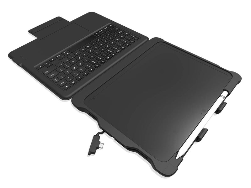 STM Dux Keyboard Trackpad USB-C (iPad 2025 11th gen + 2022 10th gen) - Tastatur & Folio-Set - Französisch - Schwarz