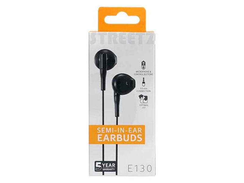 STREETZ E130 Semi-in-Ear Headset - 1.2 m