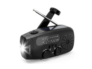 STREETZ Emergency Solar Crank Radio - AM/FM - Mono - Schwarz
