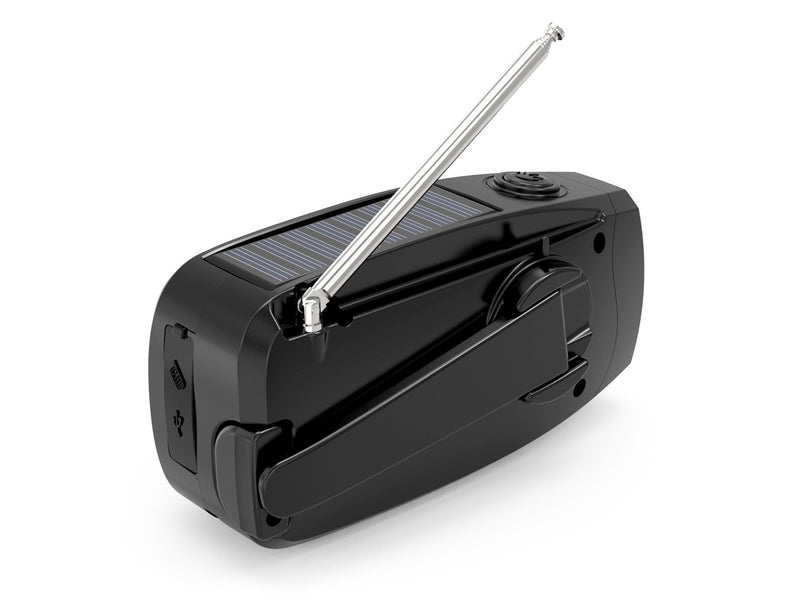 STREETZ Emergency Solar Crank Radio - AM/FM - Mono - Schwarz