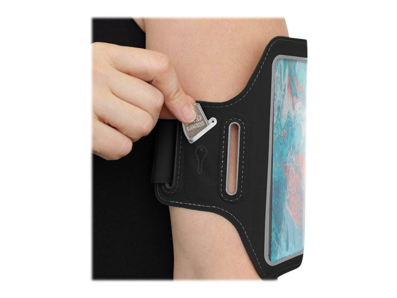 STREETZ Slim Sports Armband for up to 6.5 Smartphones Reflectors - Black