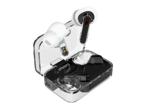 STREETZ True Wireless Earbuds - Transparent Black