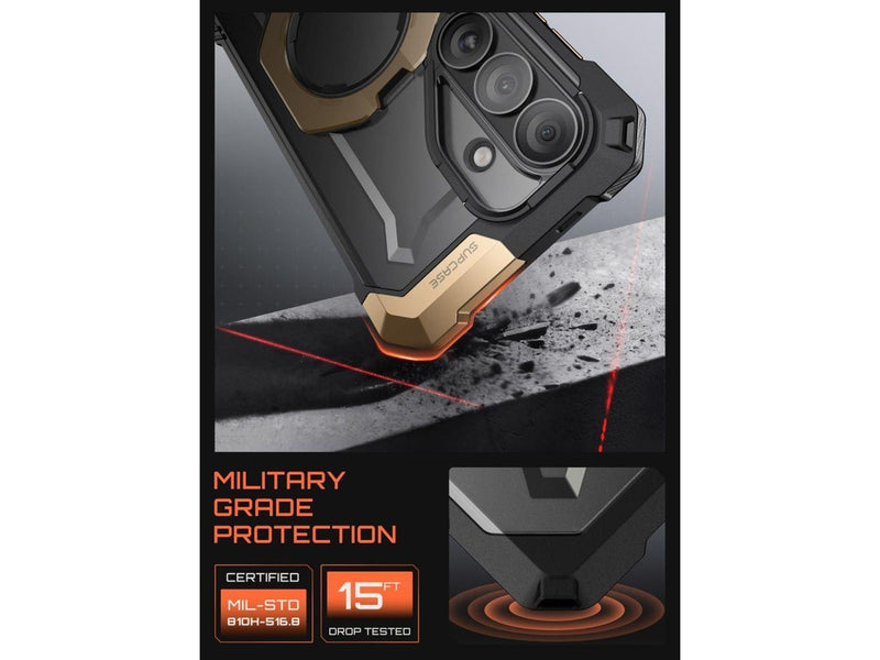 SUPCASE UB Grip Mag MagSafe Case for Samsung Galaxy S26 - Black & Brown