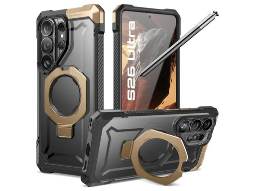 SUPCASE UB Grip Mag MagSafe Case for Samsung Galaxy S26 Ultra - Black & Brown