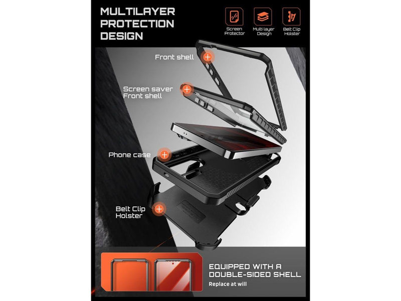 SUPCASE  Unicorn Beetle Pro Mag MagSafe 2-set Case for Samsung Galaxy S26 Ultra - Black