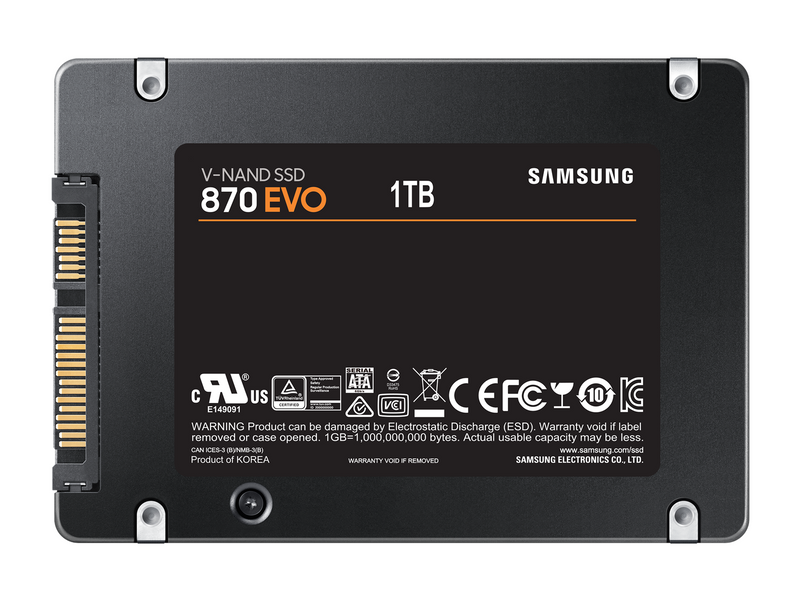 Samsung 870 EVO SSD - 1TB - 2.5" - SATA-600