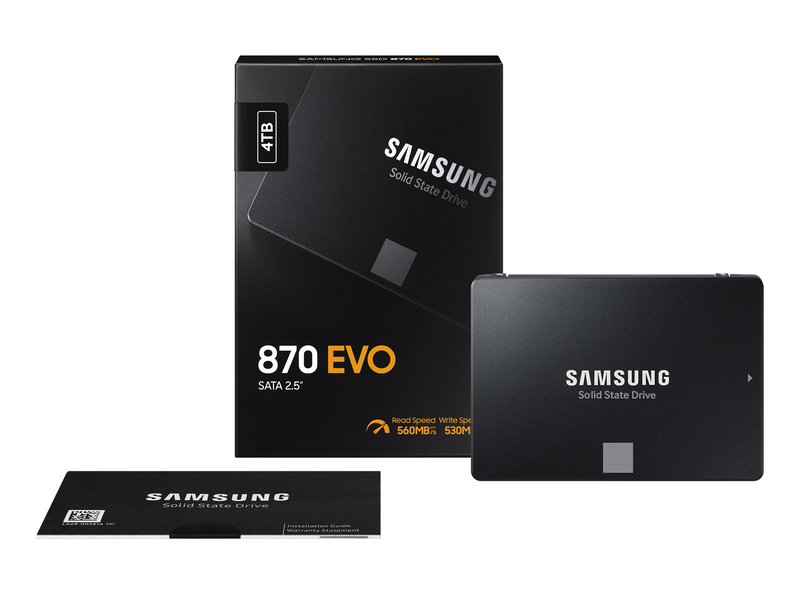 Samsung 870 EVO SSD - 4TB - 2.5" - SATA-600