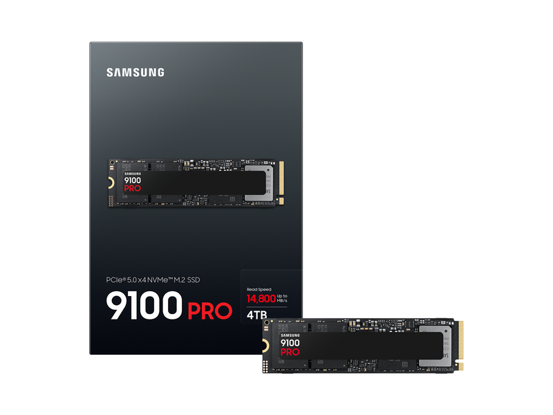 Samsung 9100 PRO SSD - 4TB - Ohne Kühlkörper - M.2 2280 - PCIe 5.0
