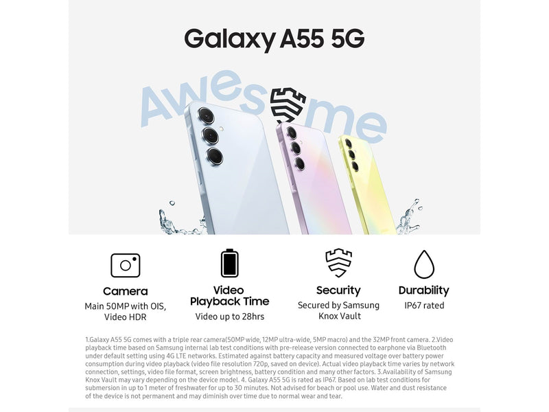 Samsung Galaxy A55 5G 128GB/8GB - Awesome Navy