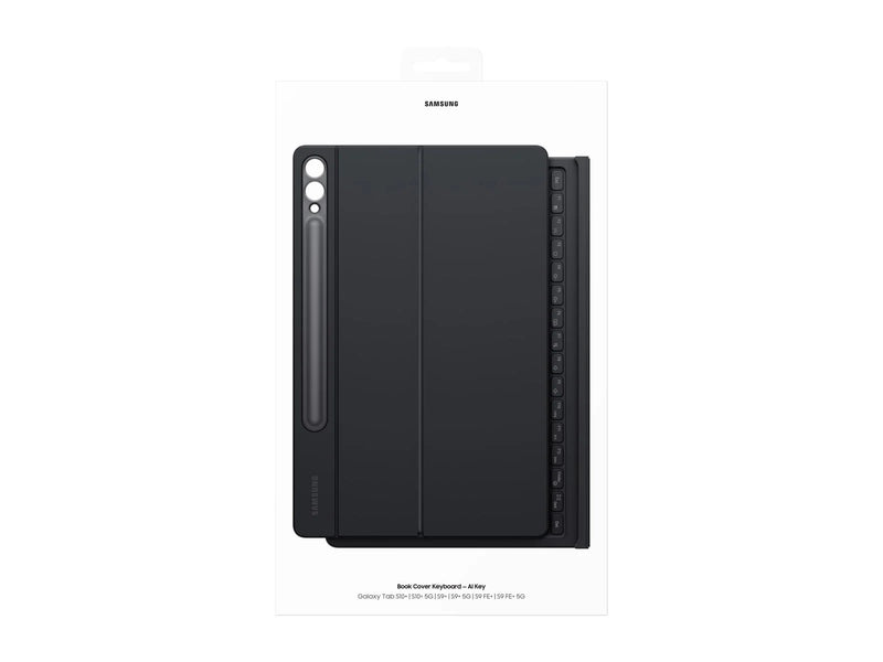 Samsung Galaxy Tab S10+ / Tab S9 FE+ / Tab S9+ - Book Cover Keyboard - Black (English) - Tastatur & Folio-Set - Schwarz