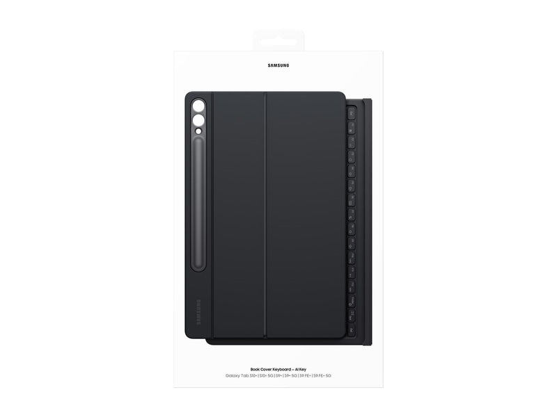 Samsung Galaxy Tab S10+ / Tab S9 FE+ / Tab S9+ - Book Cover Keyboard - Black (German) - Tastatur & Folio-Set - Deutsch - Schwarz