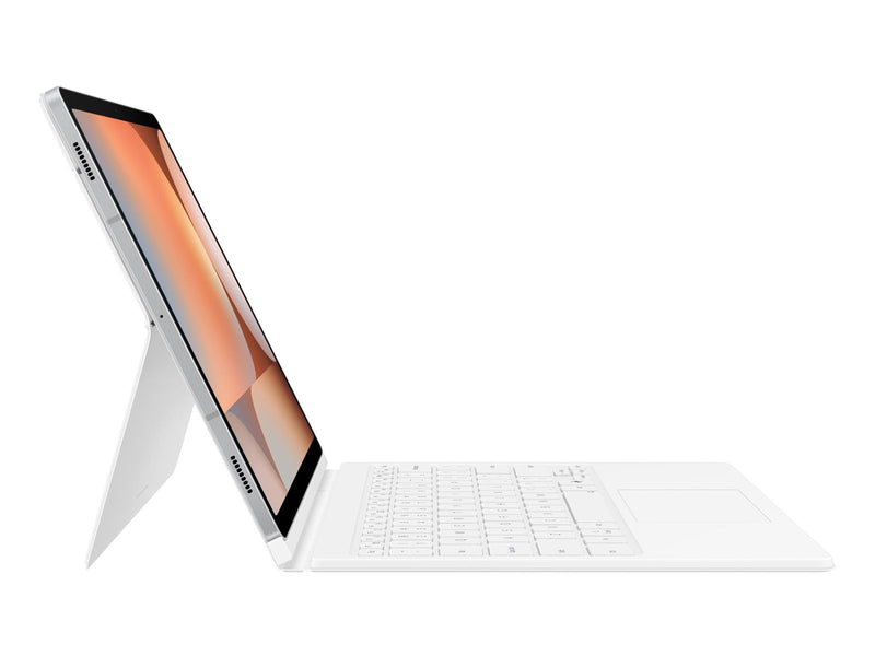 Samsung Galaxy Tab S10+ / Tab S9 FE+ / Tab S9+ - Book Cover Keyboard - White (German) - Tastatur & Folio-Set - Deutsch - Weiss