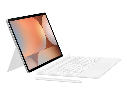 Samsung Galaxy Tab S10+ / Tab S9 FE+ / Tab S9+ - Book Cover Keyboard - White (German) - Tastatur & Folio-Set - Deutsch - Weiss