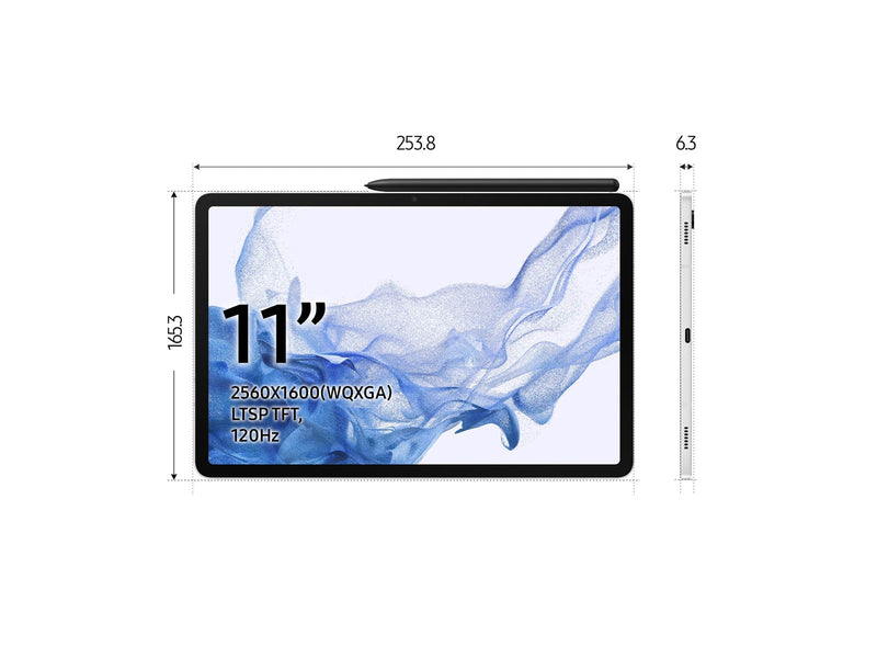Samsung Galaxy Tab S8 128GB - Silver