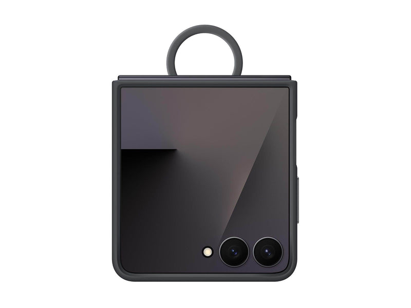 Samsung Galaxy Z Flip7 - Ring Case (Silicone) - Black