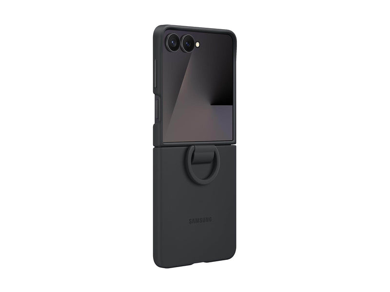 Samsung Galaxy Z Flip7 - Ring Case (Silicone) - Black