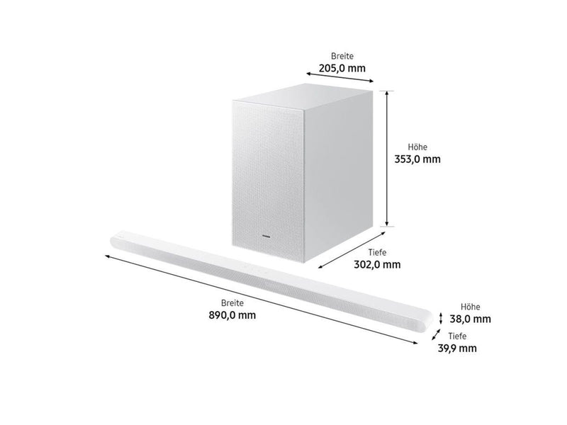 Samsung HW-S701D - sound bar system - for home theatre - wireless
