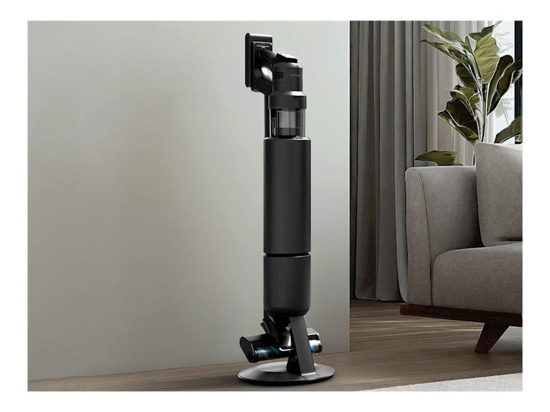 Samsung Handstaubsauger BESPOKE AI Jet Ultra Complete Extra VS90F40DEK - vacuum cleaner - cordless - stick/handheld - 2 batteries included charger - black chrome