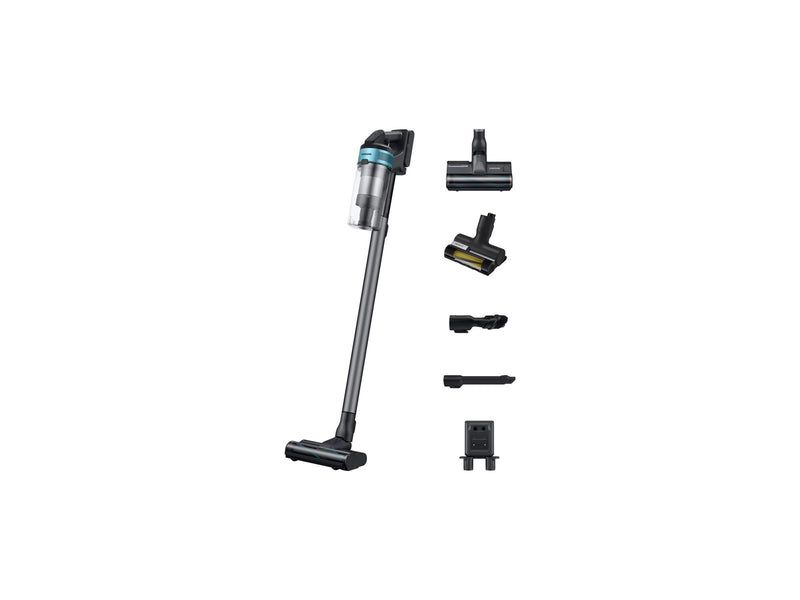 Samsung Handstaubsauger Jet 75E Pet VS20B75AGR1 - vacuum cleaner - cordless - stick/handheld - 1 battery included charger - black ChroMetal/teal mint