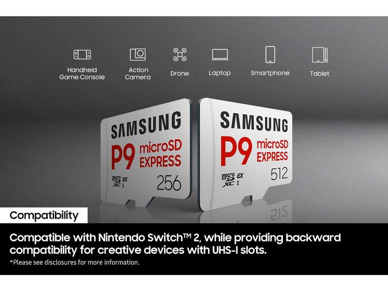 Samsung P9 microSD Express - 800MB/s - 256GB