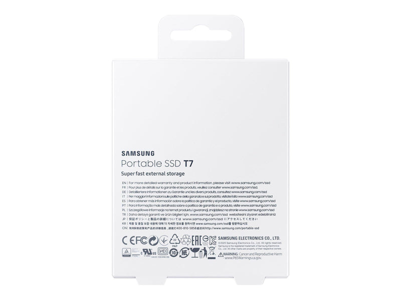 Samsung Portable SSD T7 - 2TB - Blau - Extern SSD - USB 3.2 Gen 2