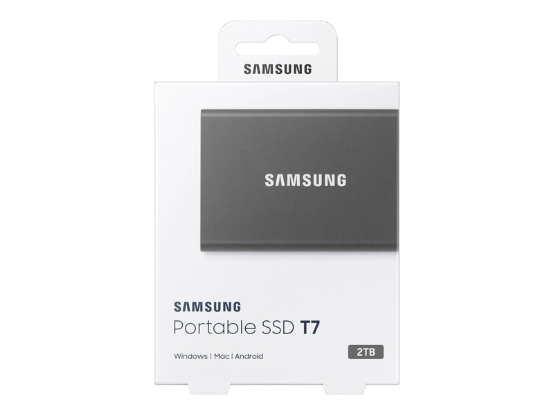 Samsung Portable SSD T7 - 4TB - Grau - Extern SSD - USB 3.2 Gen 2