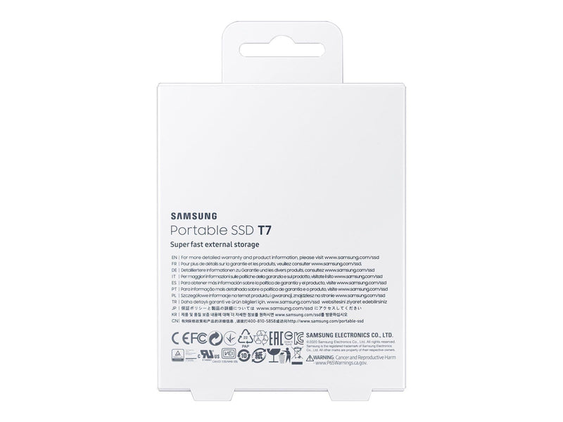 Samsung Portable SSD T7 - 4TB - Grau - Extern SSD - USB 3.2 Gen 2