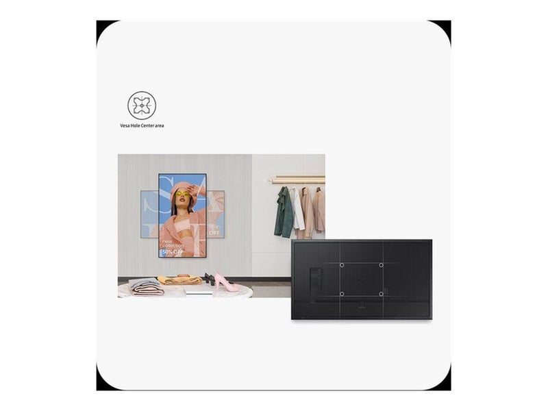 Samsung QM43C - QMC Series - 43" LED-backlit LCD display - 24/7 - 4K - Non-Glare - 500 Nits - Digital Signage