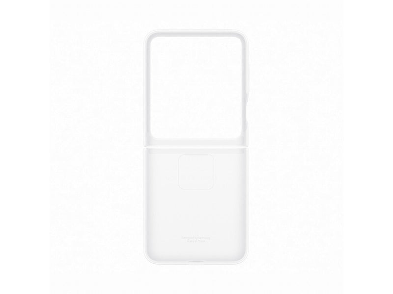 Samsung Silicone Case with Ring for Galaxy Z Flip7 FE | Z Flip6 - White