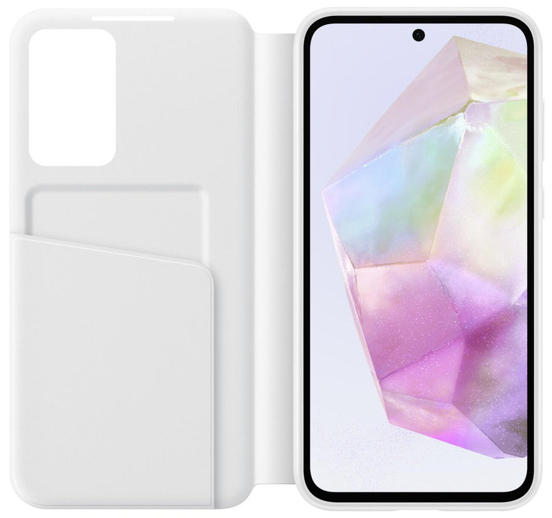 Samsung Smart View Wallet Case EF-ZA356 für das Galaxy A35 5G (weiß)