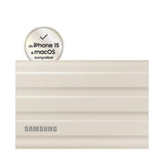 Samsung T7 Shield 1TB - Beige für PC/Mac
