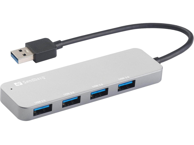 Sandberg 4-Port USB 3.0 Hub USB-Hubs - USB 3.0 - 4 - silber