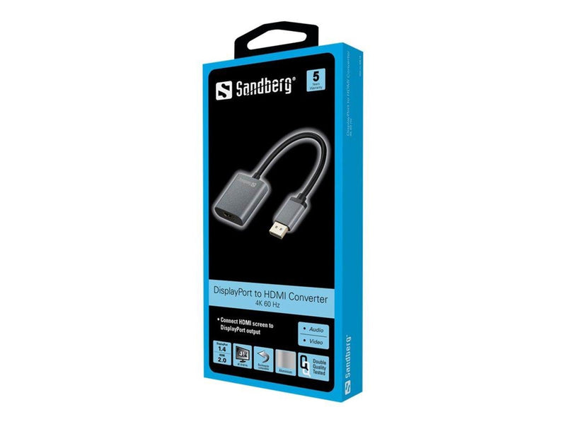 Sandberg DisplayPort 1.4 to HDMI 2.0 Adapter