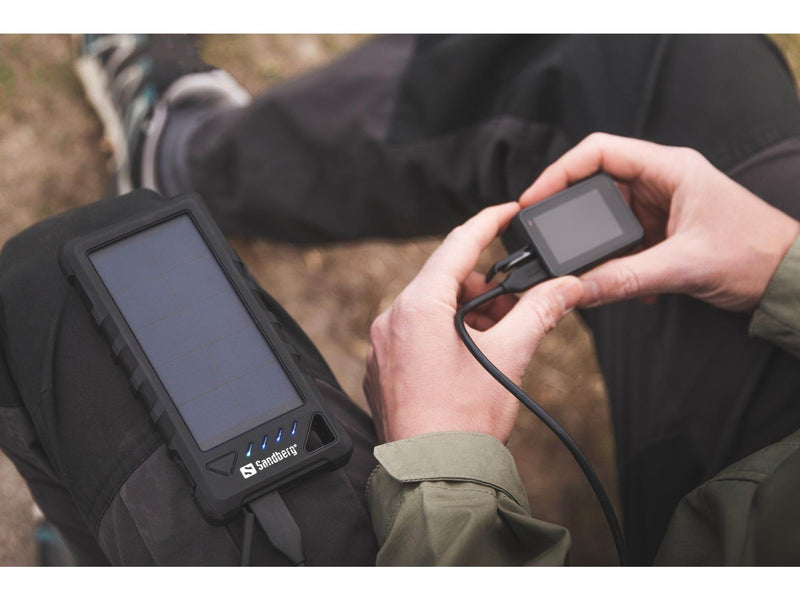 Sandberg Outdoor Solar Powerbank 16000 - solar power bank Li-Ion - 16000 mAh