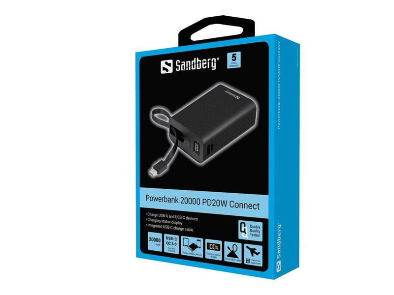 Sandberg Powerbank 20000 PD20W Connect - 20000 mAh