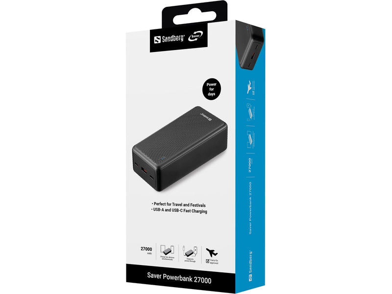 Sandberg Saver Powerbank 27000 mAh - 27000 mAh