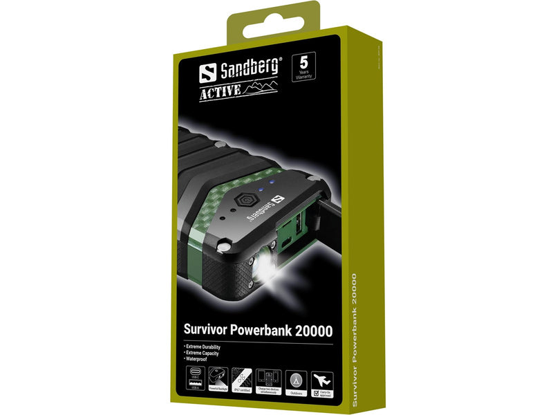 Sandberg Survivor Powerbank 20000 - 20000 mAh