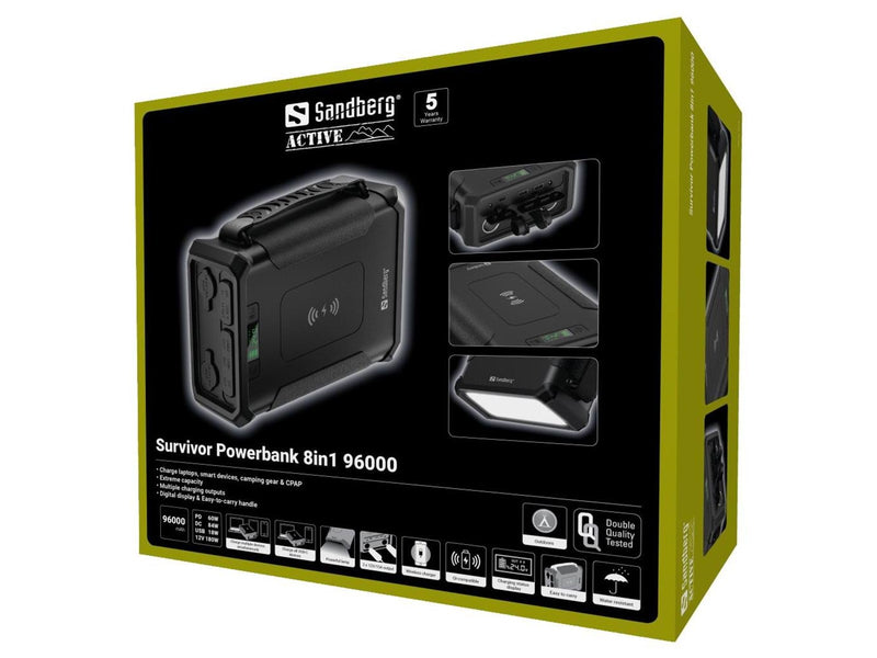 Sandberg Survivor Powerbank 8in1 96000 - 96000 mAh