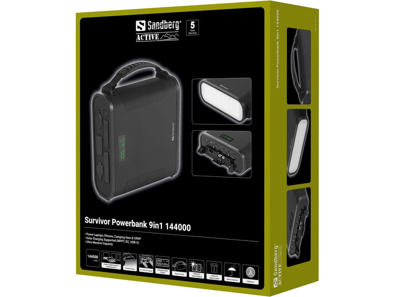 Sandberg Survivor Powerbank 9in1 144000 - 144000 mAh