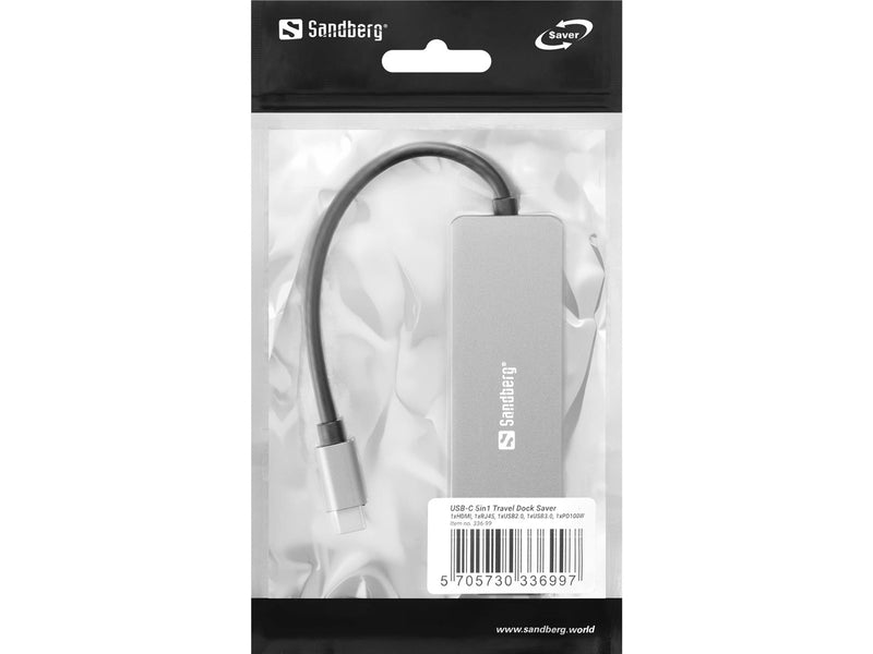 Sandberg USB-C 5-in-1 Travel Dock