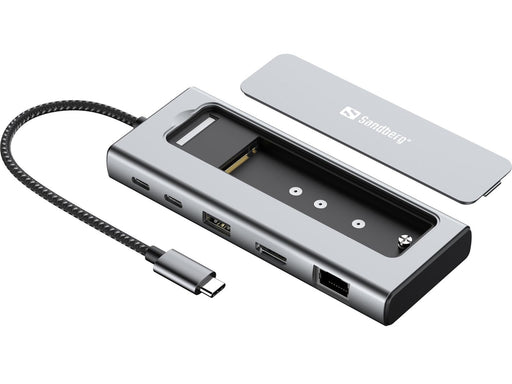 Sandberg USB-C 6in1 Travel Dock SSD Case