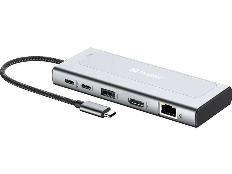 Sandberg USB-C 6in1 Travel Dock SSD Case