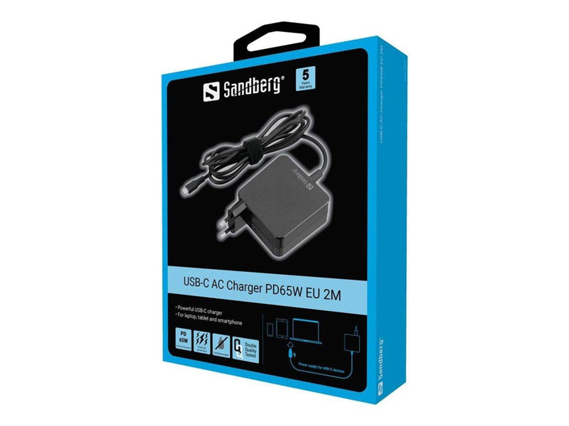 Sandberg USB-C AC Charger PD65W - 2m