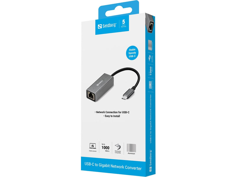 Sandberg USB-C Gigabit Network Adapter