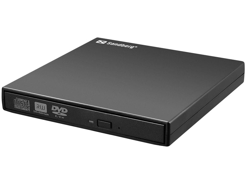 Sandberg USB Mini DVD Burner - DVD-RW (Brenner) - USB 2.0 - Schwarz