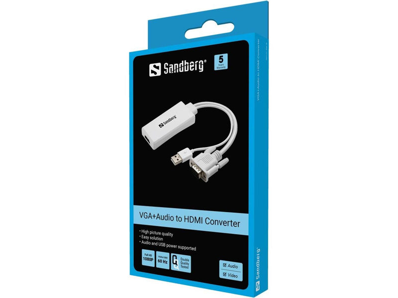 Sandberg VGA+Audio to HDMI Converter