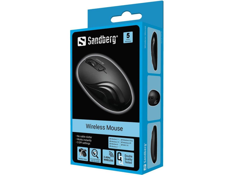 Sandberg Wireless Mouse - Maus (Schwarz)